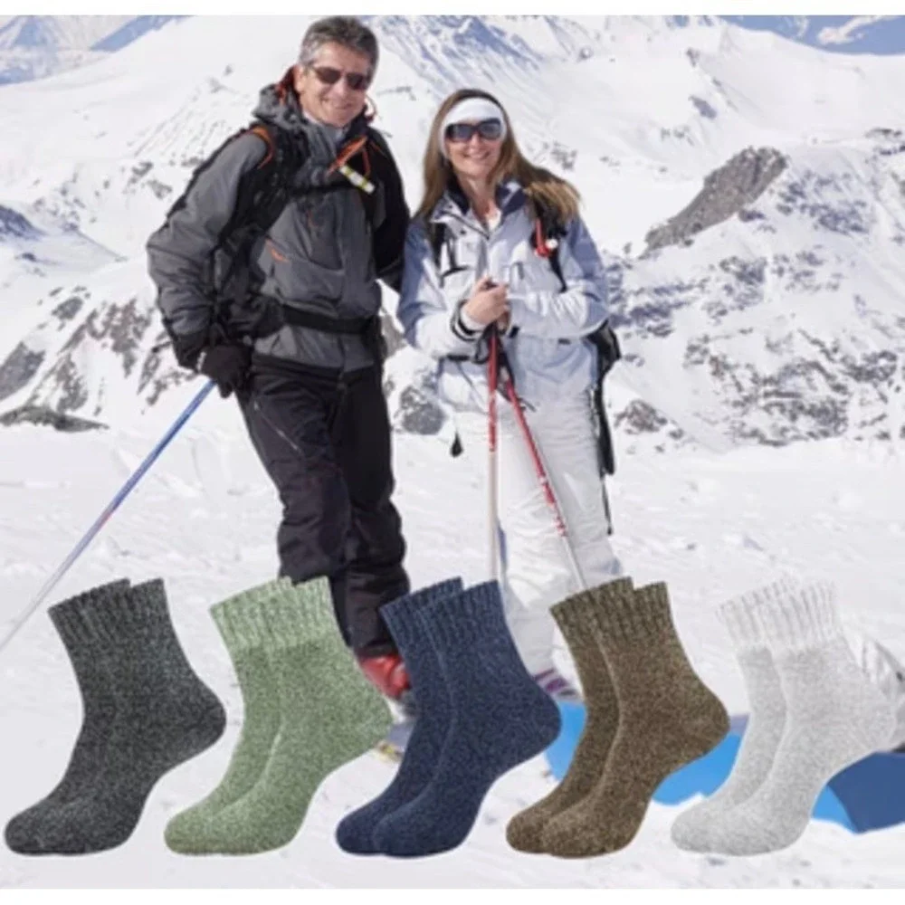 Calcetines De Senderismo Gruesos De Felpa Para Exteriores Invierno 7-12 Pares 5